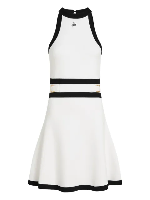 Karl Lagerfeld Karl DNA belted knit dress
