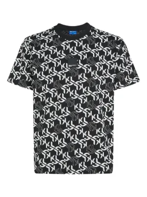 Karl Lagerfeld Jeans monogram-pattern T-shirt