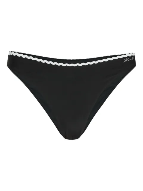Karl Lagerfeld scallop-trim bikini briefs