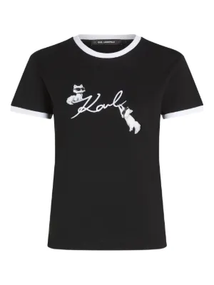 Karl Lagerfeld Ikon Choupette Signature T-shirt