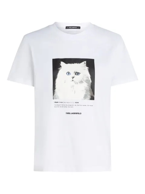 Karl Lagerfeld portrait-print T-shirt