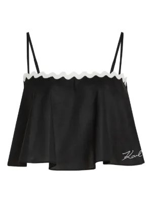 Karl Lagerfeld cropped top