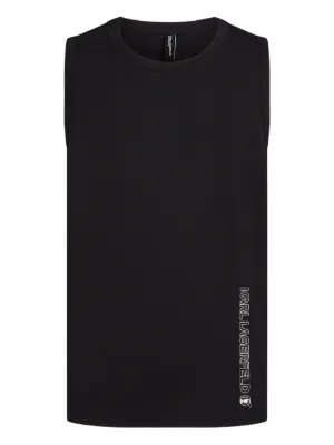 Karl Lagerfeld logo-print tank top
