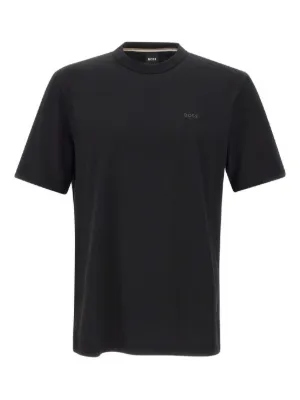 BOSS logo-embroidered crew-neck T-shirt