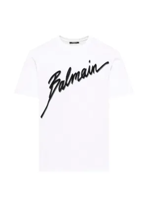Balmain logo-embroidered T-shirt