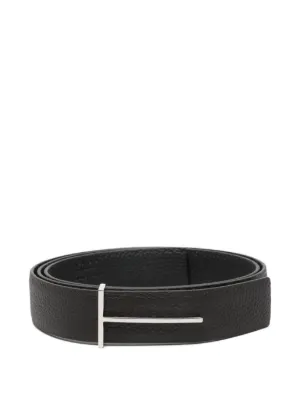 TOM FORD T-buckle leather reversible belt