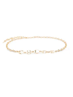 Chloé Chloé Script chain belt