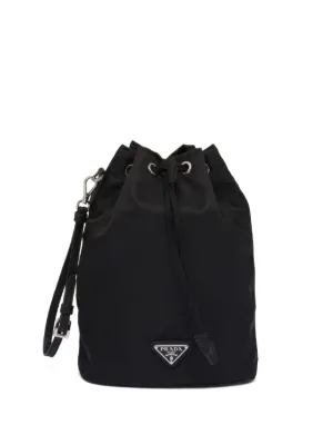 Prada drawstring bucket clutch