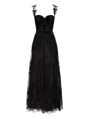 Oscar de la Renta Foxglove guipure dress
