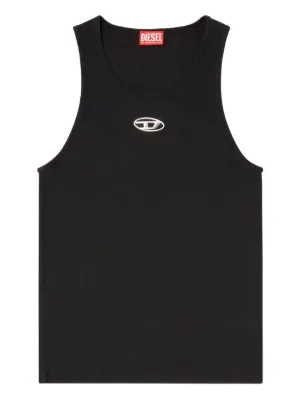 Diesel cotton tank top with logo