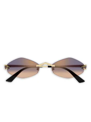 Cartier Eyewear Panth&egrave;re geometric-frame sunglasses