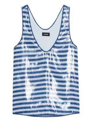 Zadig&Voltaire Tarys sequin tank top
