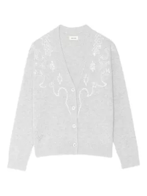 Zadig&Voltaire Mirkaz button up cashmere cardigan