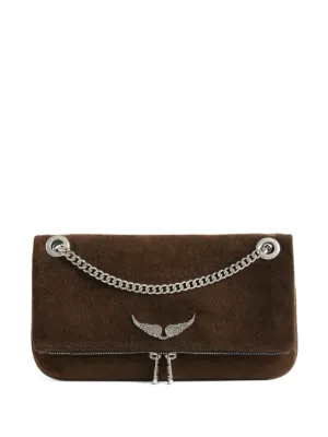 Zadig&Voltaire Rock II suede clutch