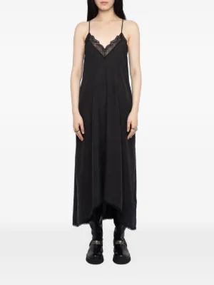 Zadig&Voltaire lace-trim midi dress