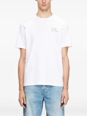 Diesel regular cotton T-shirt with puff print