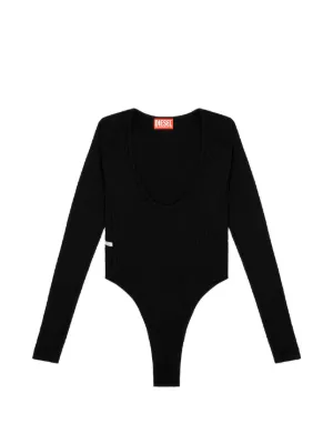 Diesel T-Bodyn ribbed scoop-neck bodysuit