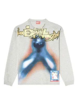 Diesel cotton T-shirt with digital print