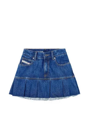 Diesel pleated miniskirt in denim