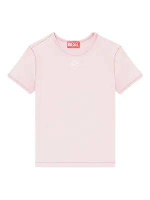 Diesel slim T-shirt with metallic Oval D