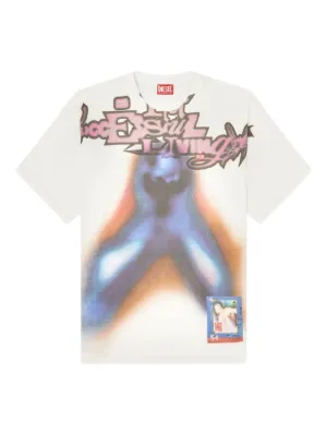 Diesel relaxed cotton T-shirt with digital print