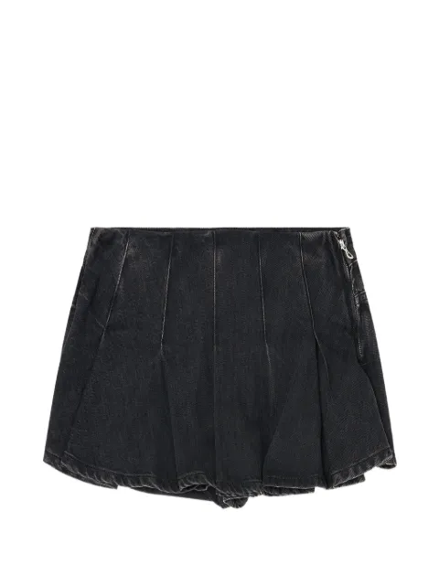 Diesel shorts in denim with pleated front