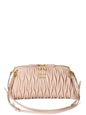 Miu Miu matelass&eacute; leather clutch bag 