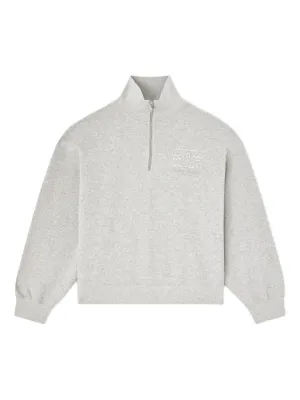 GANNI grey half zip sweatshirt