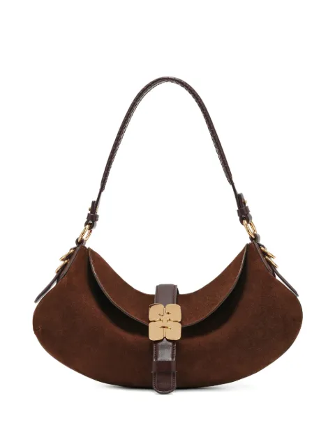 GANNI B-Kat suede shoulder bag 