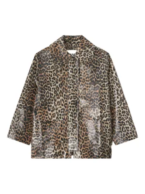 GANNI leopard-print jacket