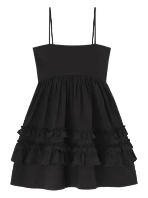 GANNI ruffled mini dress