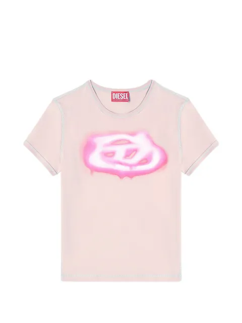 Diesel slim T-shirt with graffiti-effect logo