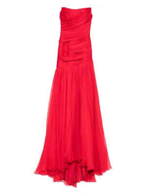 M.Marquise Adeline draped gown