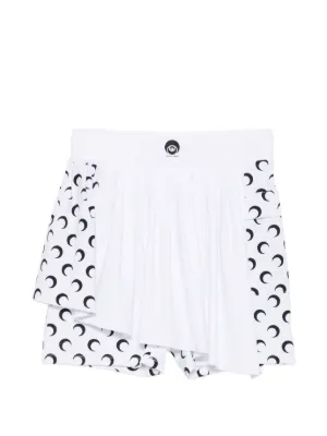 Marine Serre athleisure mini skort with Moon inserts