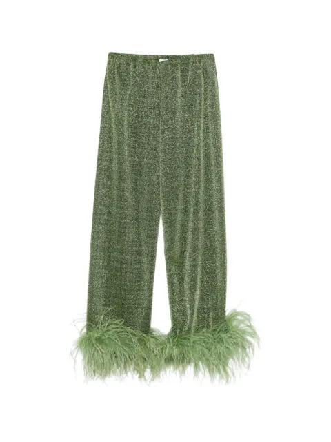 Os&eacute;ree Lumiere Plumage straight trousers