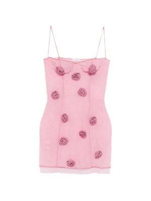 Oséree rose balconette mini dress