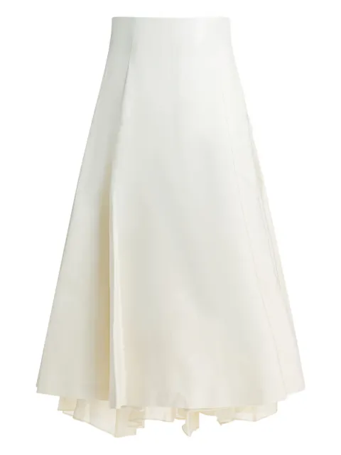 SANDBEIGE layered skirt