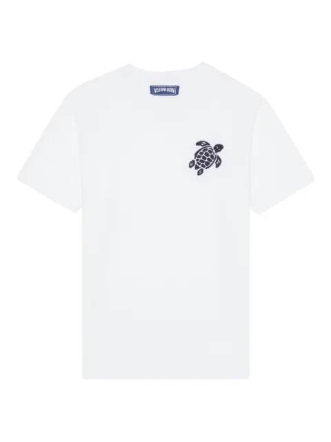 Vilebrequin crew-neck turtle-embroidered T-shirt