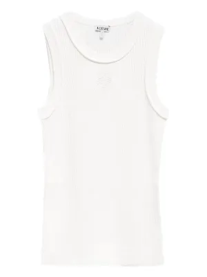 LOEWE lgo-embroidered top
