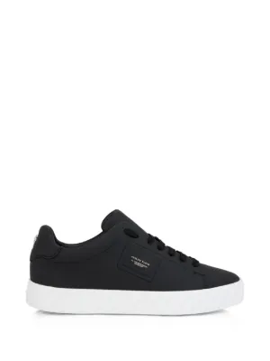 Philipp Plein logo-plaque leather sneakers 