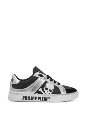 Philipp Plein Retrokickz skull-motif leather sneakers 