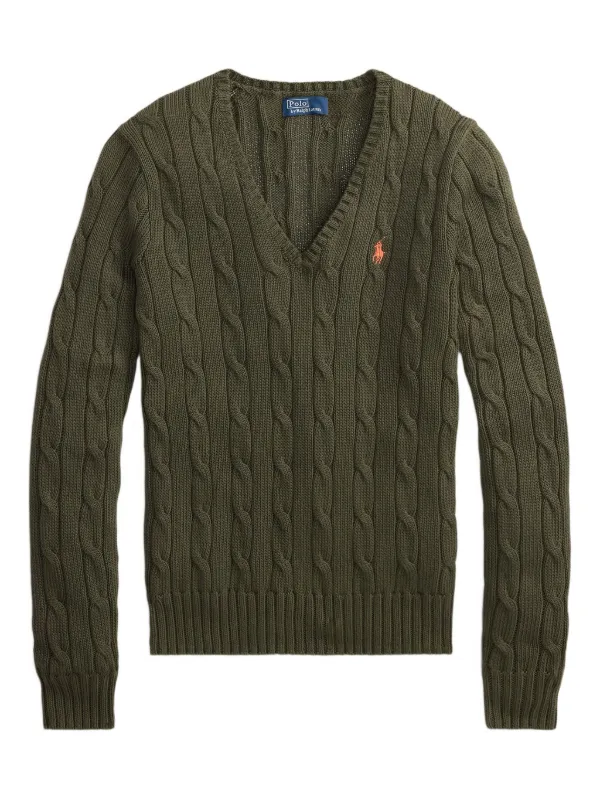 Polo Ralph Lauren cable-knit V-neck sweater 