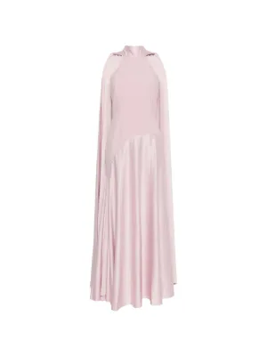 Solace London Cece cape maxi dress