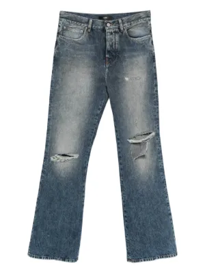 AMIRI ripped-knees bootcut jeans 