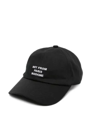 Dr&ocirc;le De Monsieur embroidered panel cap hat