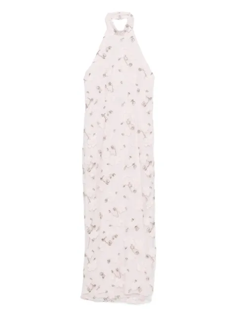 ROTATE BIRGER CHRISTENSEN halter-neck maxi dress