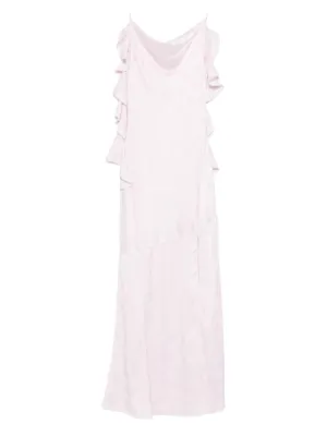 ROTATE BIRGER CHRISTENSEN ruffled floral maxi dress