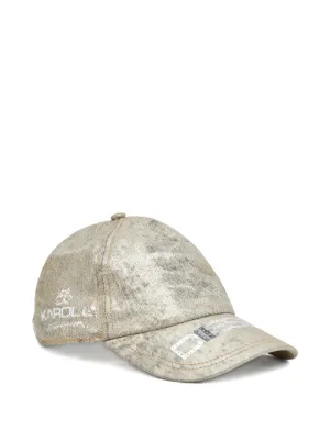 Diesel x Karol G logo-detail metallic-effect cap