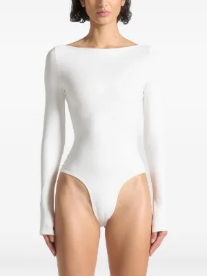 Manière De Voir Eva boat neck bodysuit