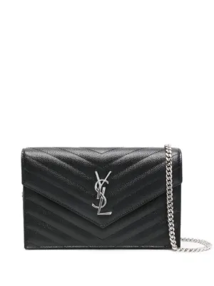 Saint Laurent Monogram matelassé chain wallet